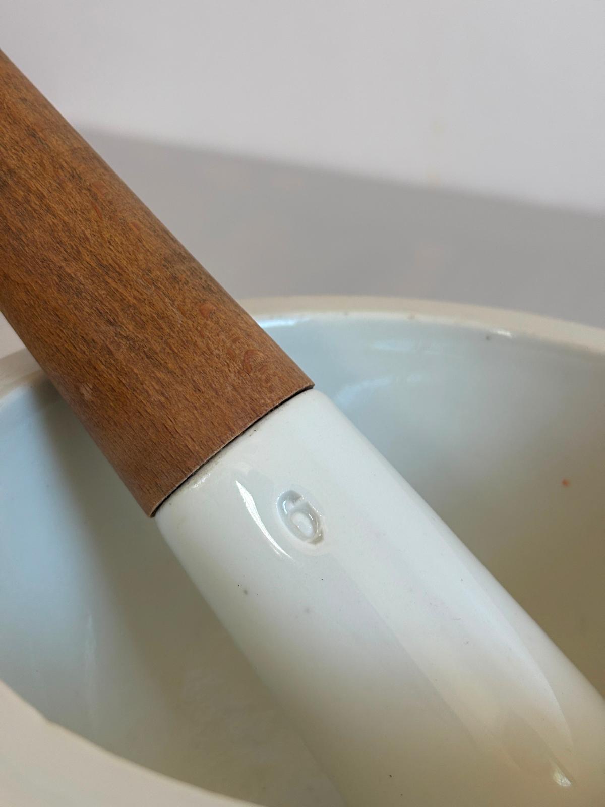 Vintage Porcelain Mortar and Pestle