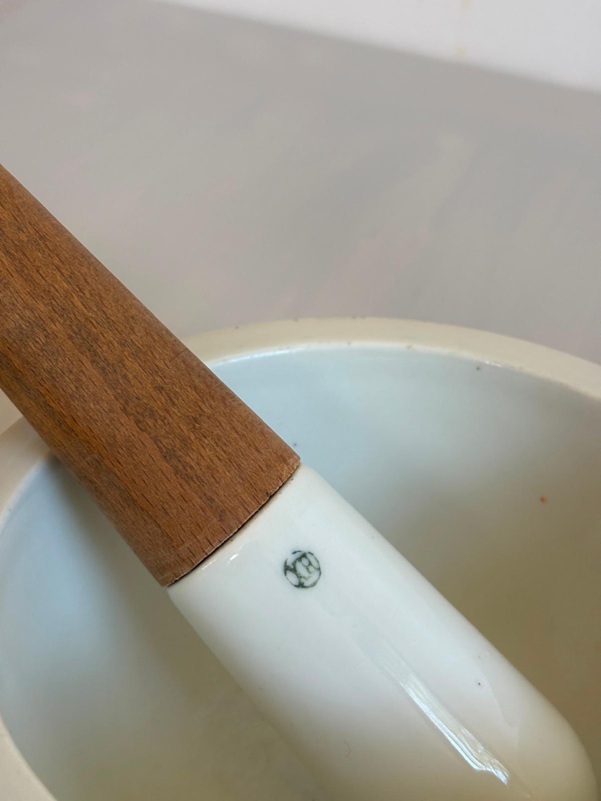 Vintage Porcelain Mortar and Pestle