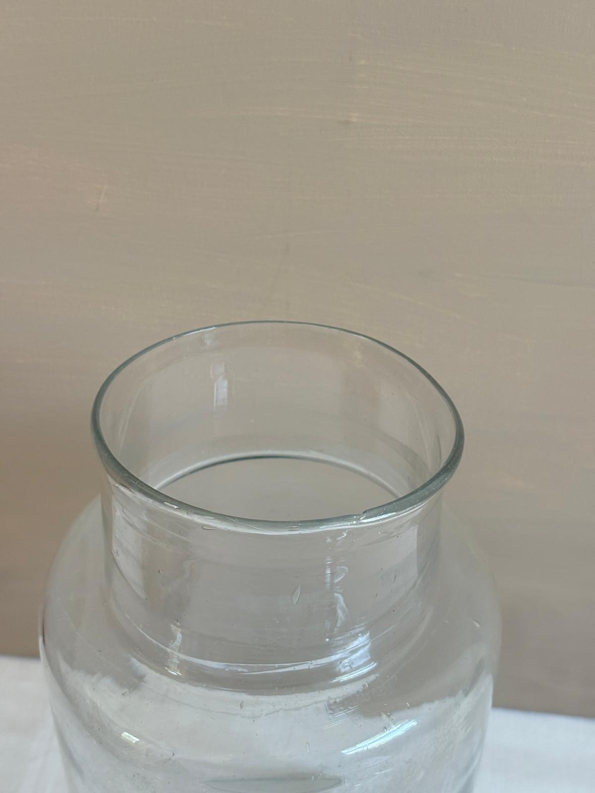 Antique Hand Blown Glass Apothecary Jar with Lid - Collector & Curator