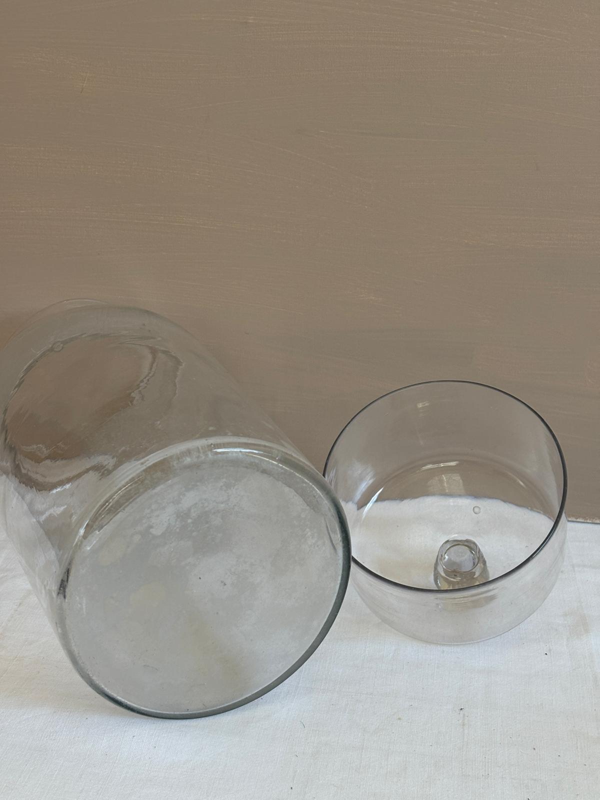 Antique Hand Blown Glass Apothecary Jar with Lid - Collector & Curator