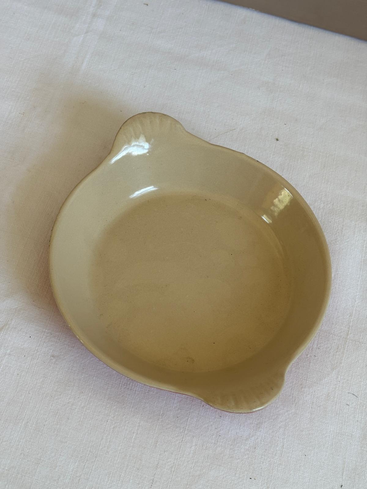 \Vintage Le Creuset Orange Cast Iron Gratin Dish, No. 5 Flame Enamel French Serving Pan, Made in France - Collector & Curator