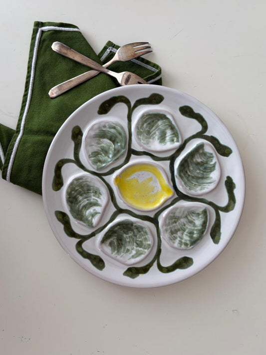Pornic French Majolica Oyster Plate - Collector & Curator