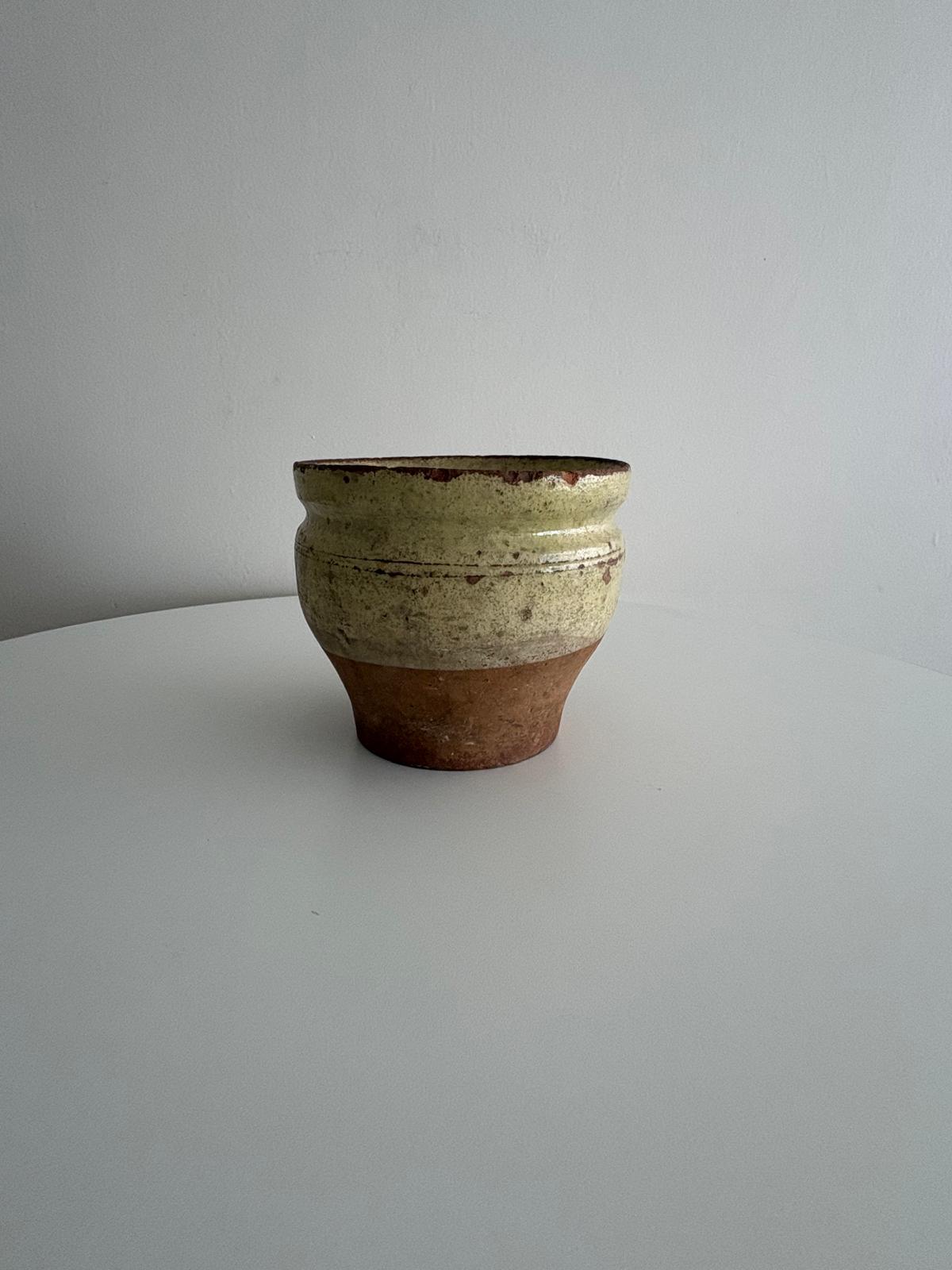Antique French Glazed Terracotta Pot - Collector & Curator
