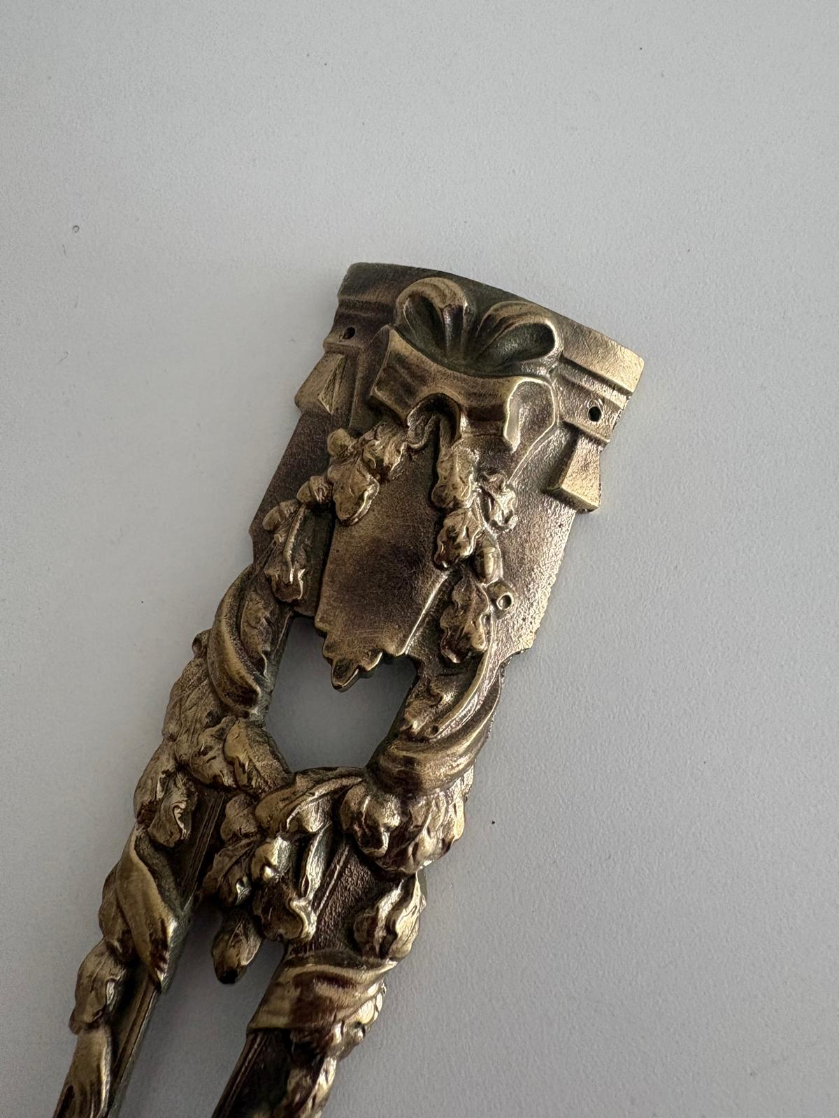 Antique French Pressed Brass Furniture Mount - Collector & Curator