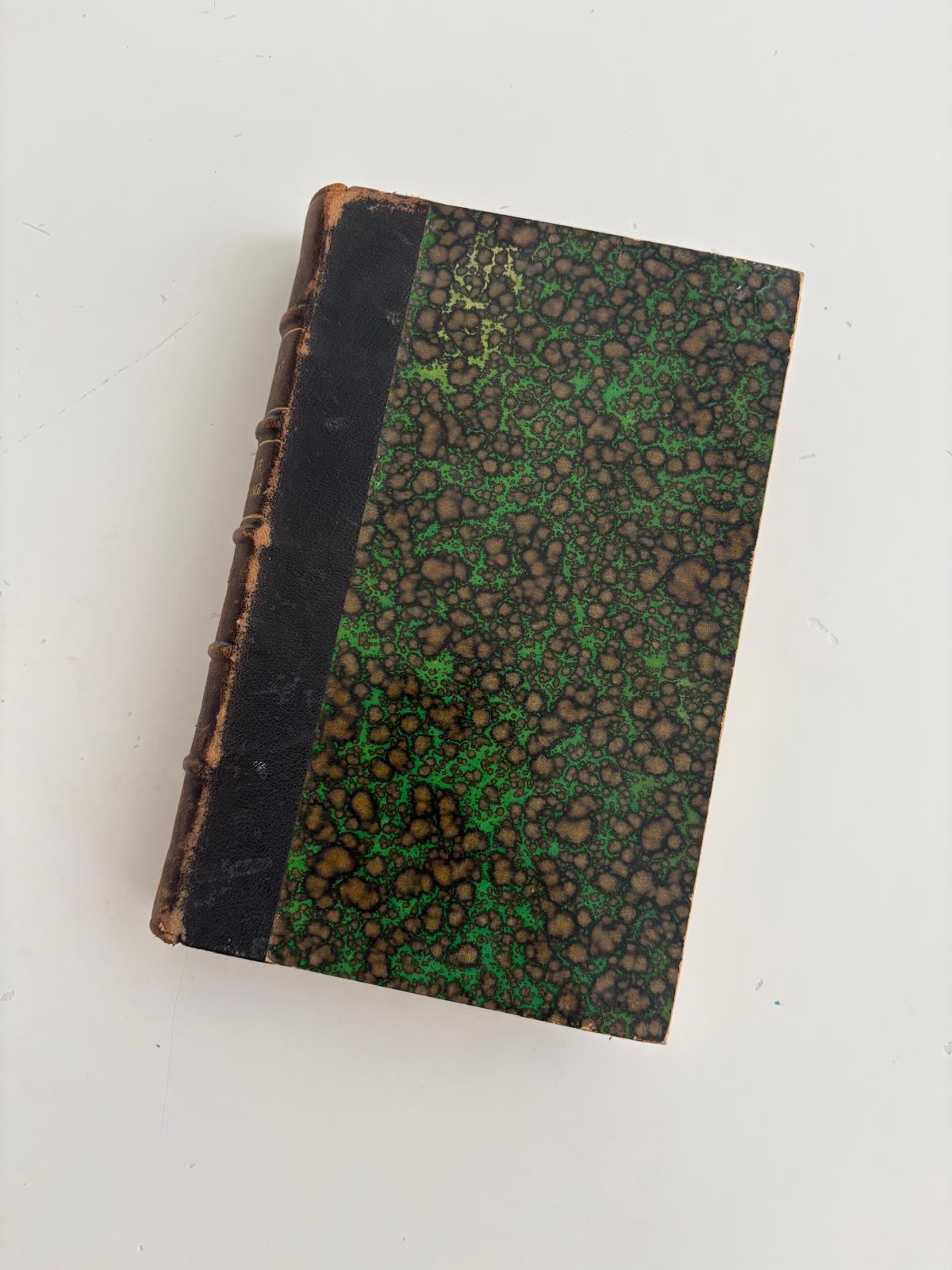 Antique French Book L'Automne d'une Femme, Marcel Prévost, Leather Spine