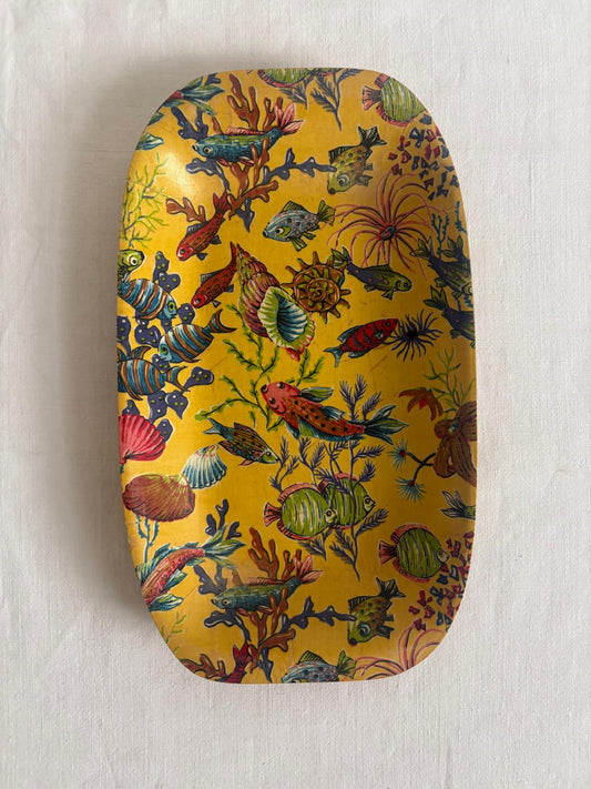 Vintage French  Melamine Fish Tray - Collector & Curator