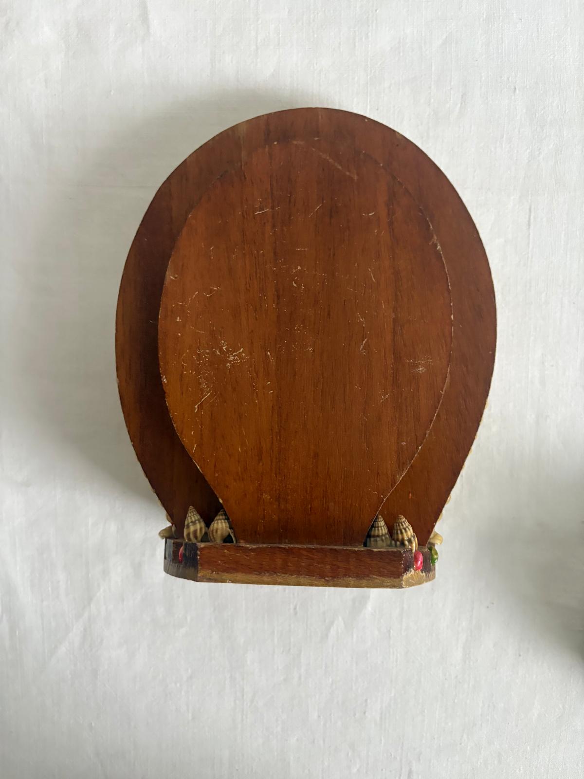Vintage French Seashell Mirror