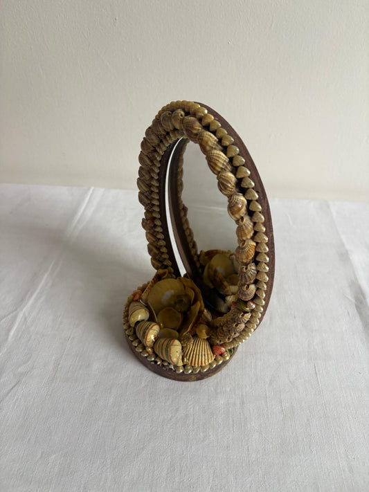Vintage French Seashell Mirror - Collector & Curator