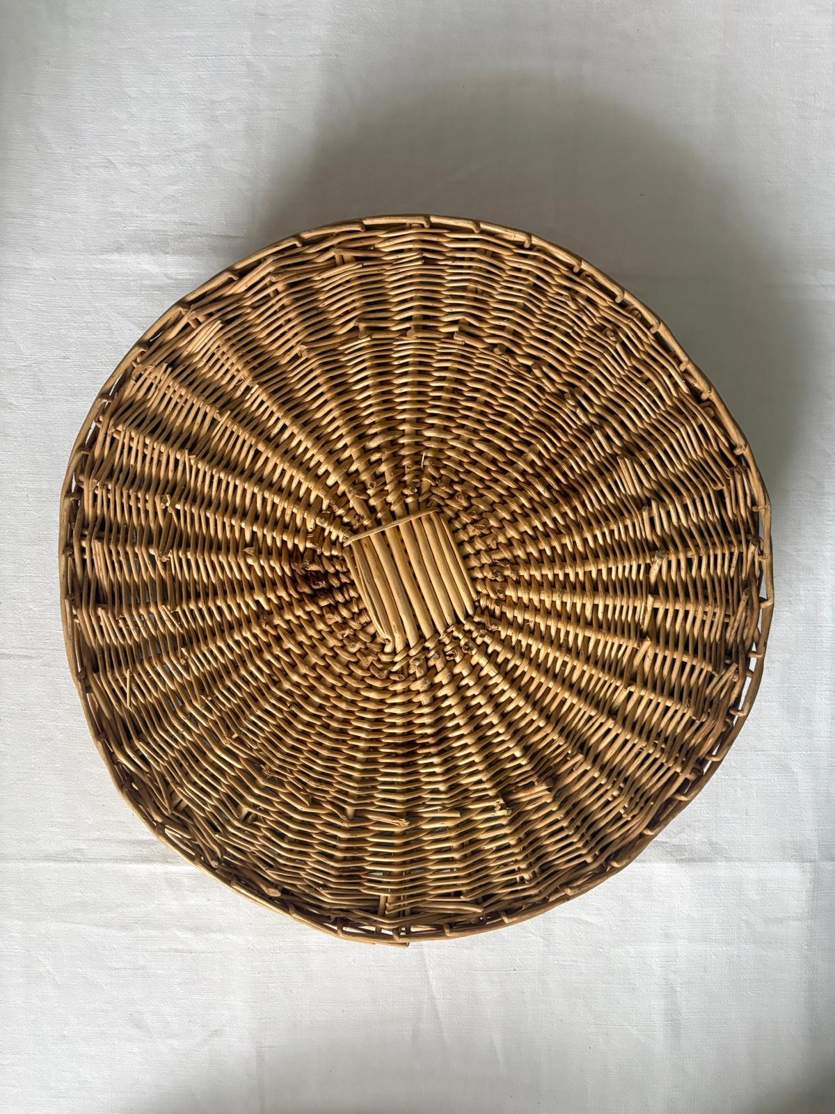 Vintage French Wicker Basket