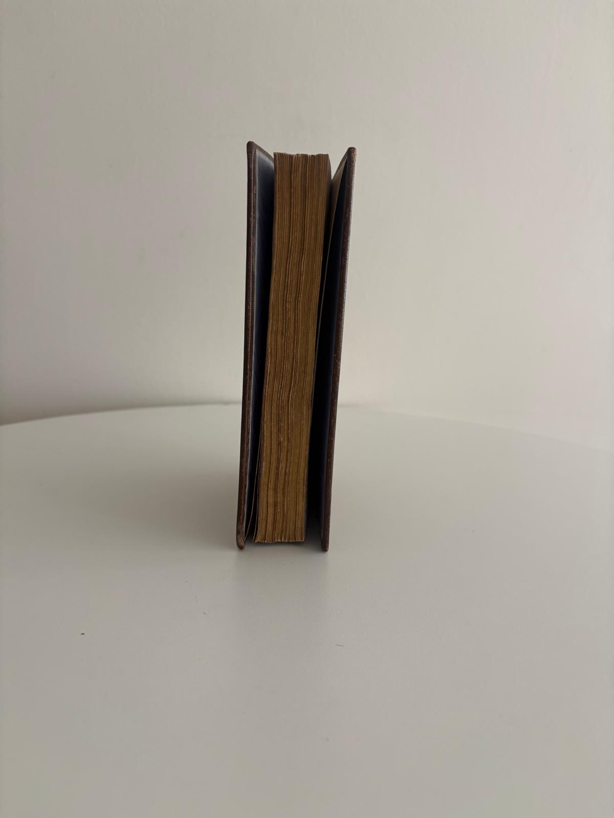 Antique 1872 Swiss French Book Une Voix des Champs by Urbain Olivier Leather Binding