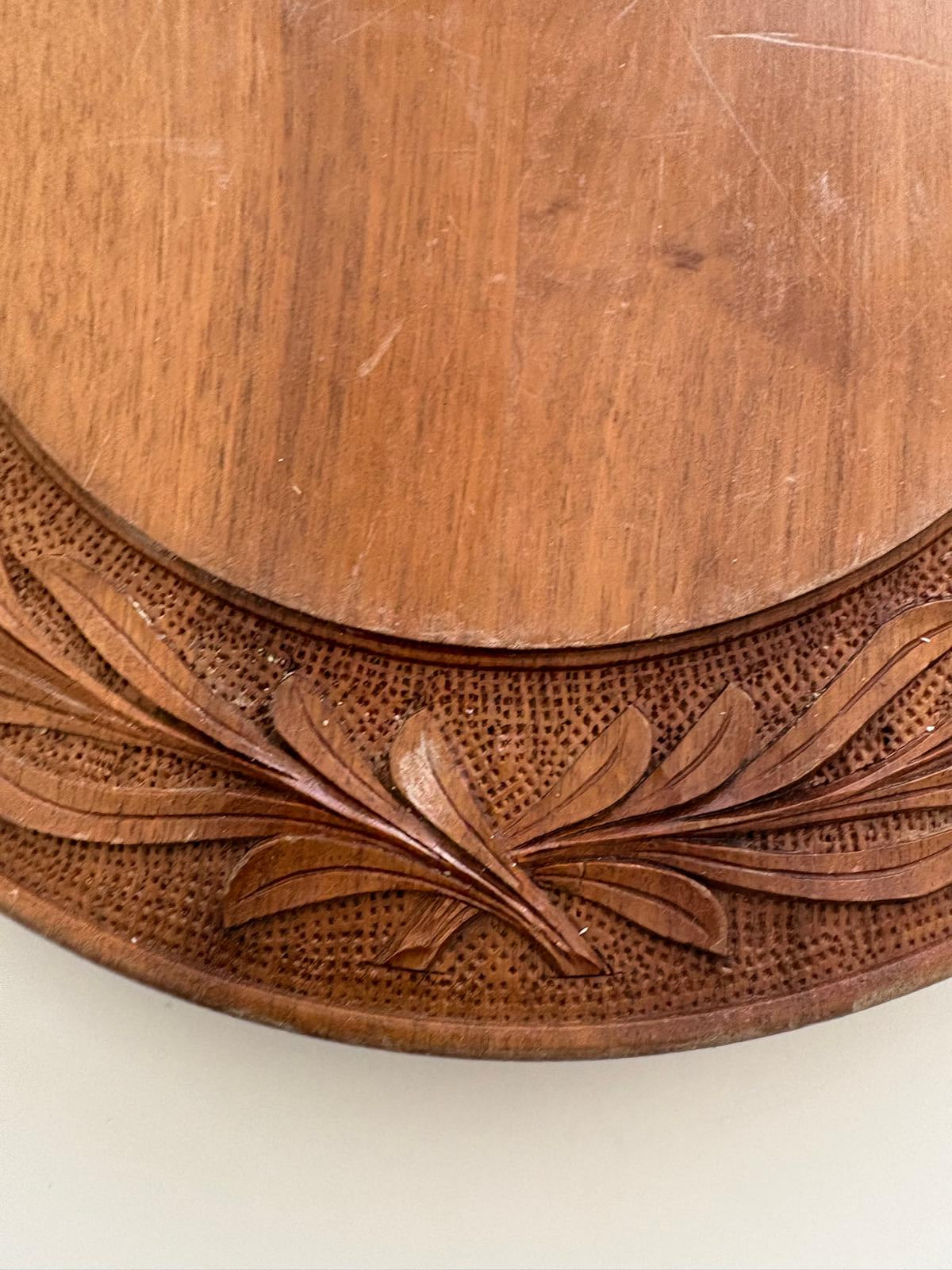Vintage French Carved Wooden Bread Board Donne Nous Notre Pain Quotidien Wheat Motif