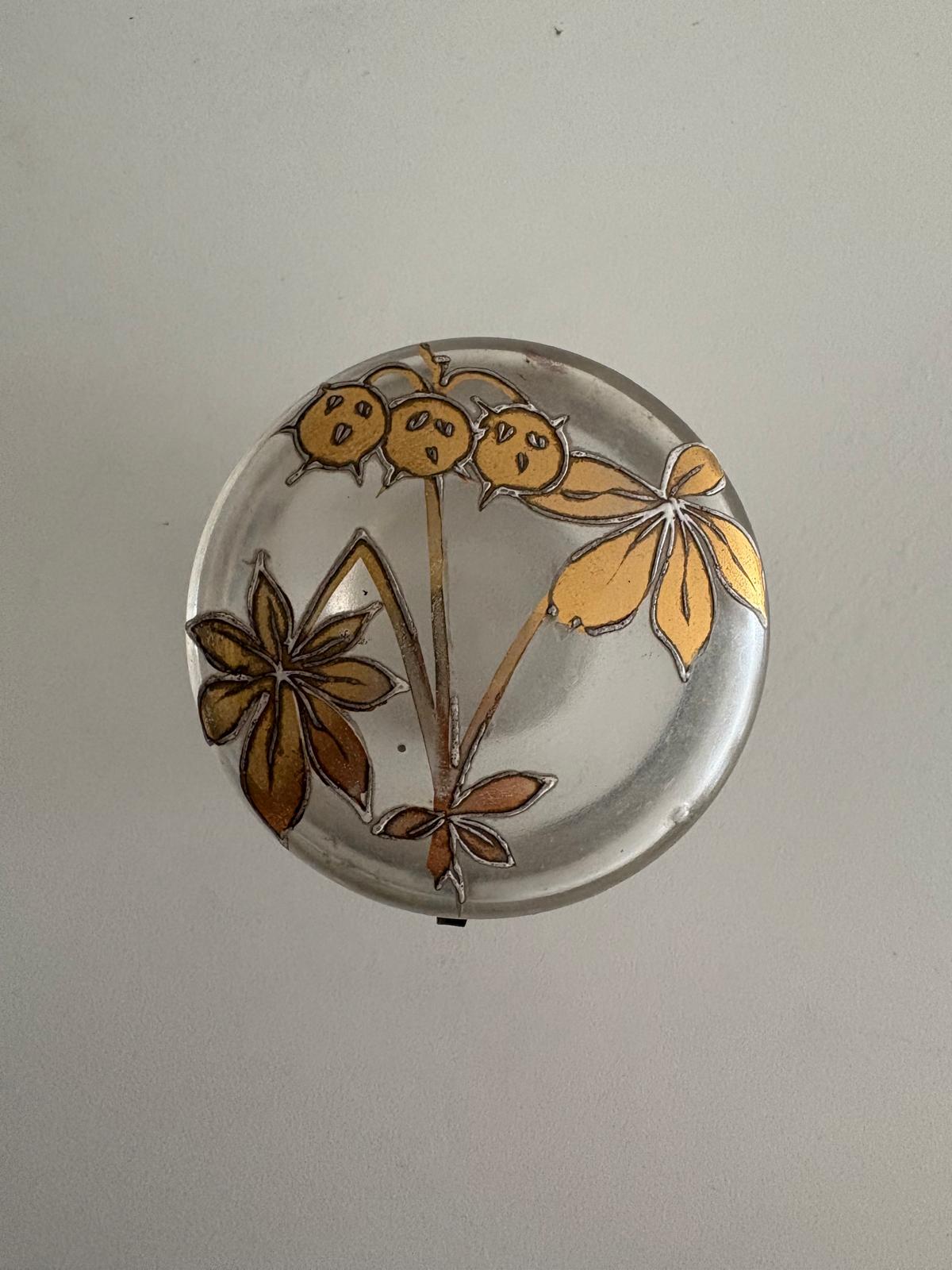 Antique French Lamalou-les-Bains Enameled Glass Souvenir - Collector & Curator