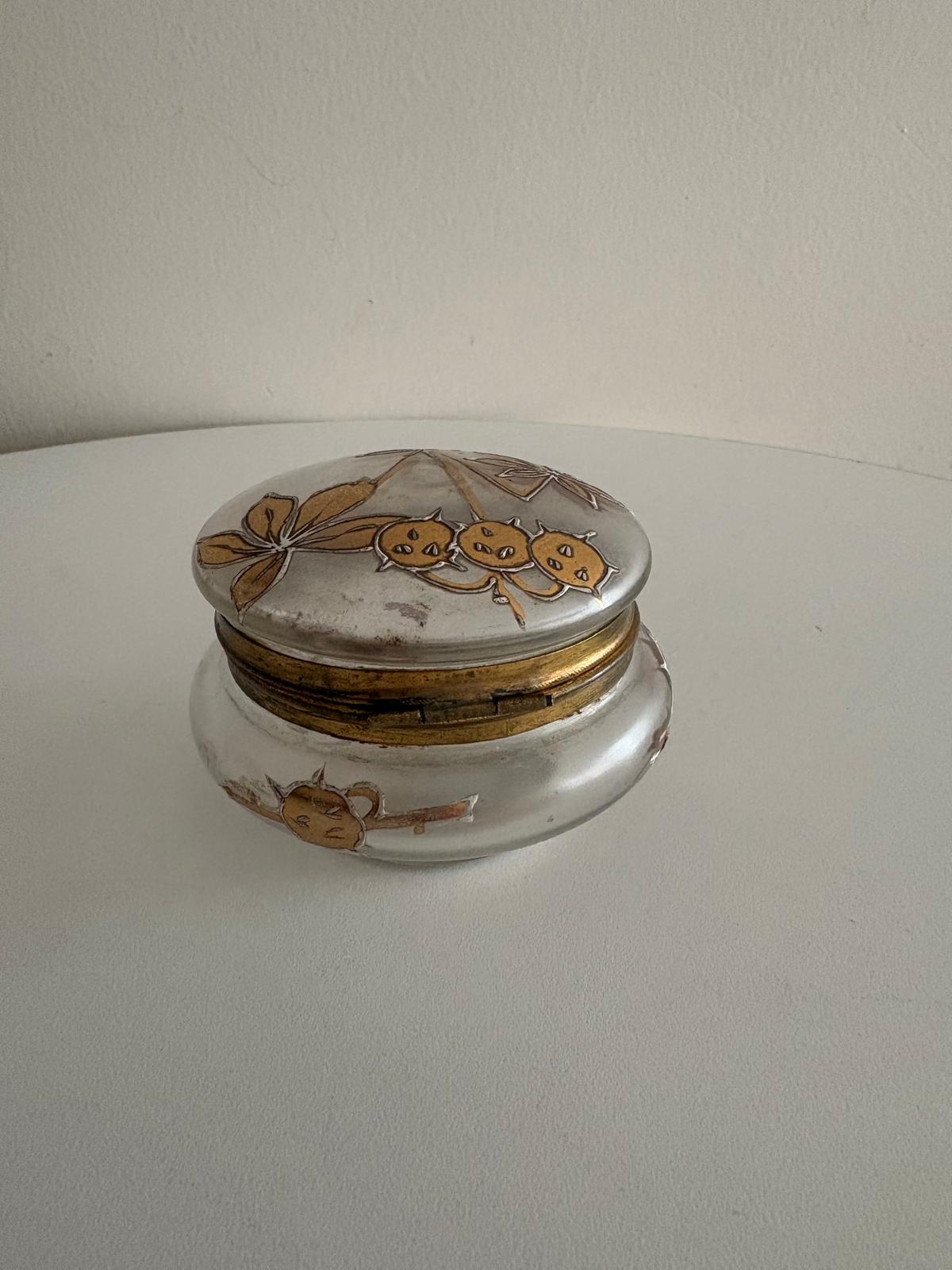 Antique French Lamalou-les-Bains Enameled Glass Souvenir - Collector & Curator