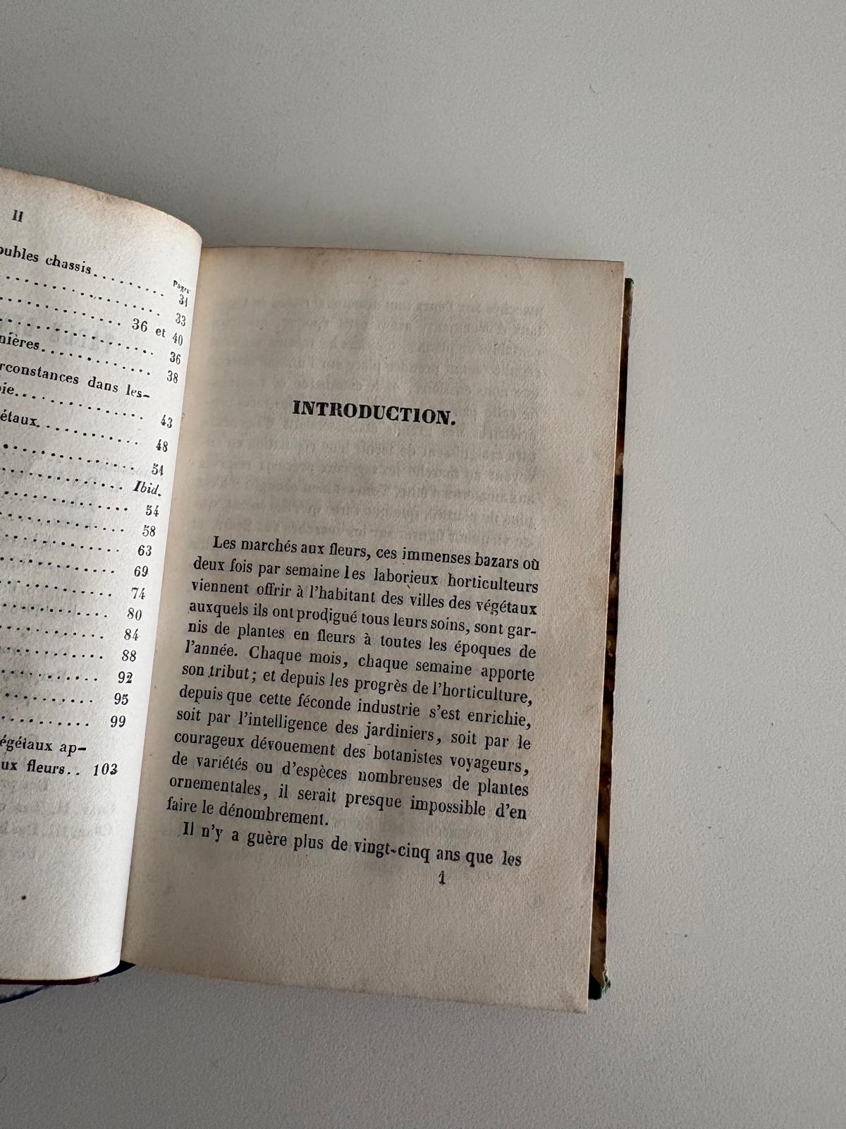 Antique 1849 French Gardening Book - Collector & Curator