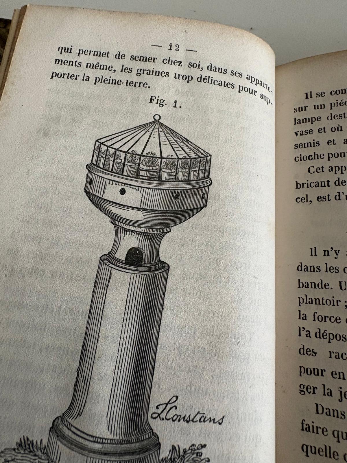 Antique 1849 French Gardening Book - Collector & Curator