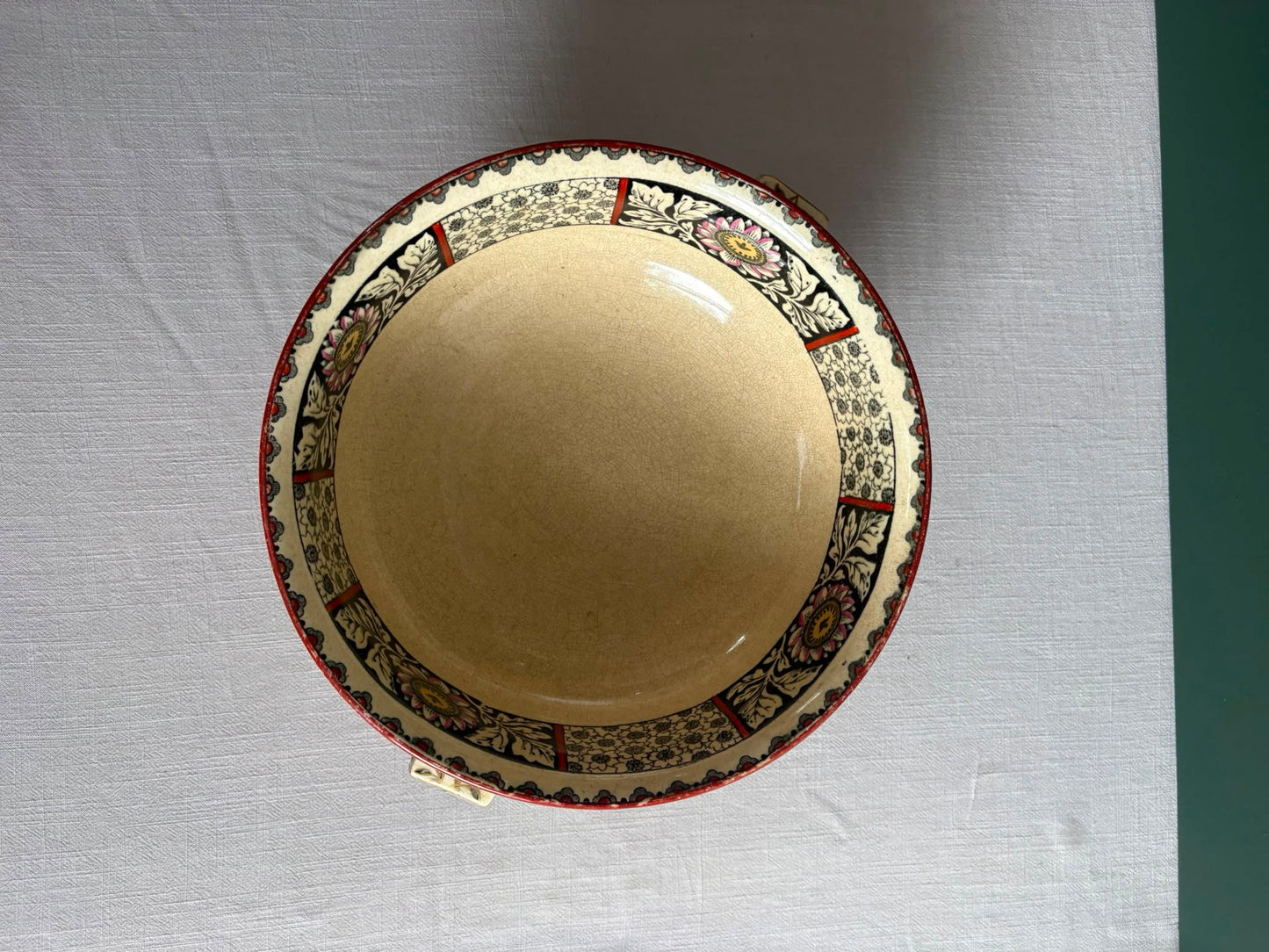 Antique Wedgwood A2031 Aesthetic Movement Footed Centerpiece Bowl, Circa 1880