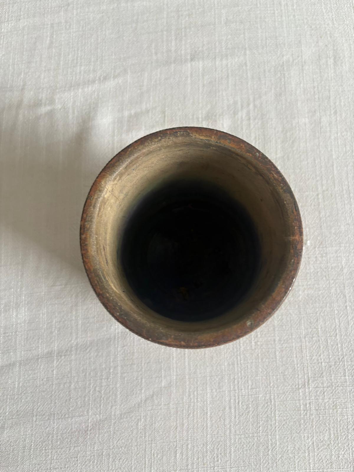 Antique French Beauvais Tobacco Pot