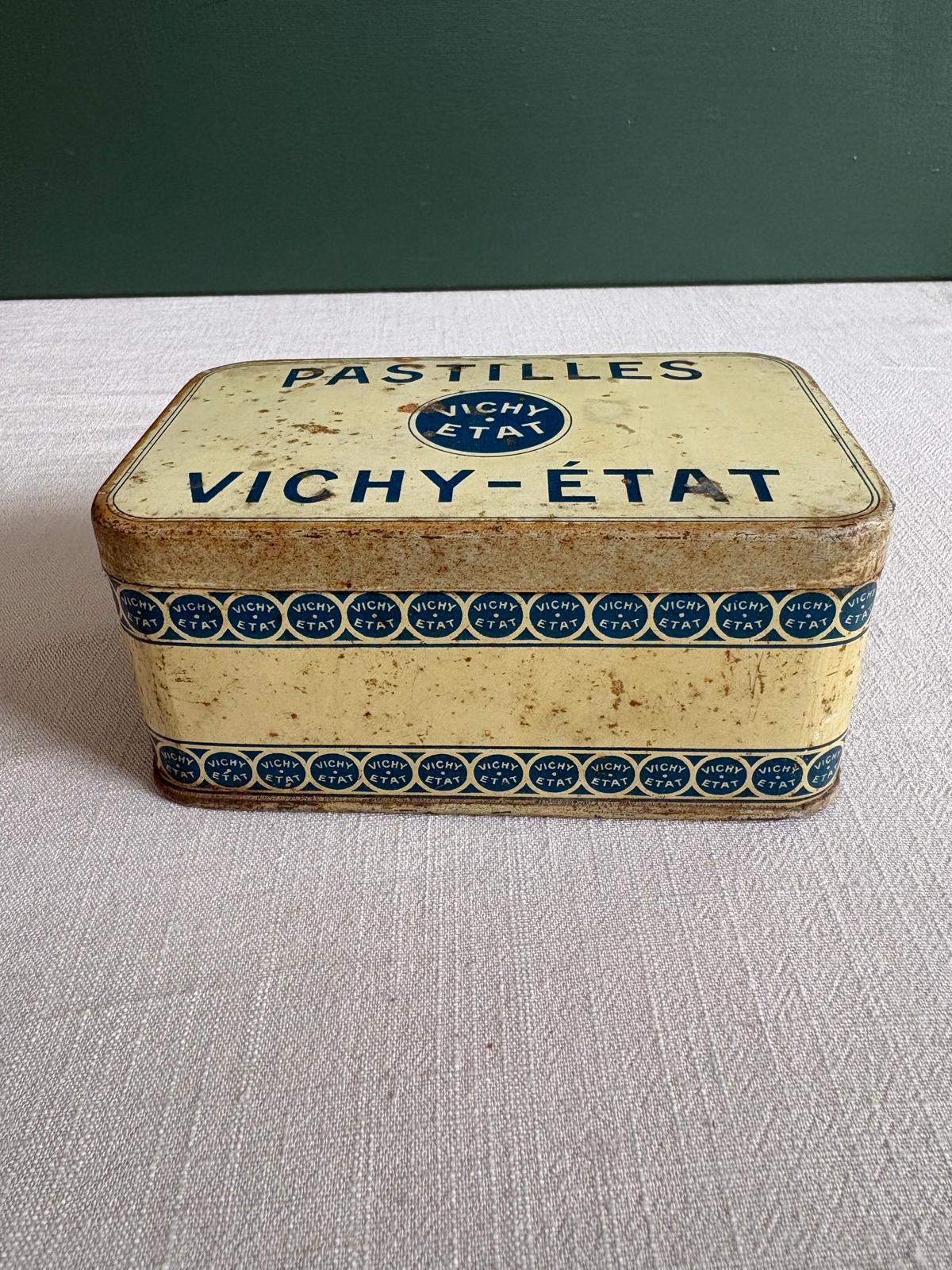 Vintage French Vichy-État Pastilles Tin