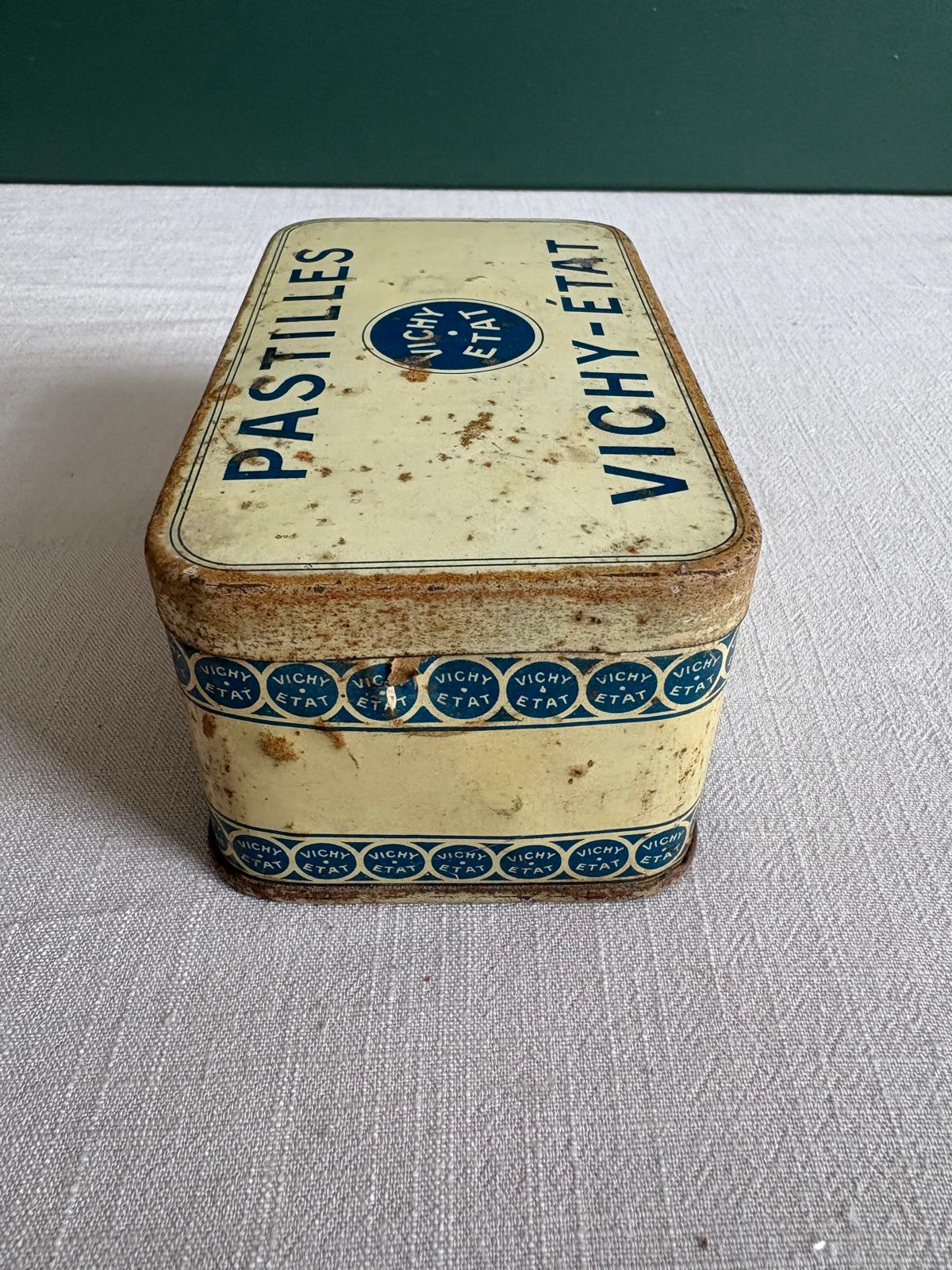 Vintage French Vichy-État Pastilles Tin