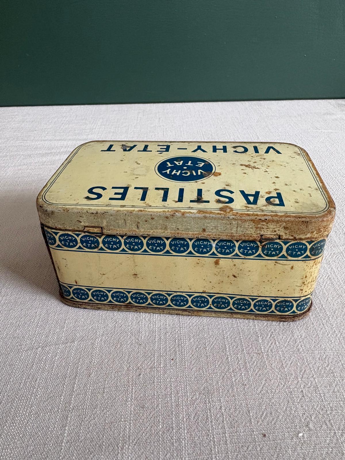 Vintage French Vichy-État Pastilles Tin