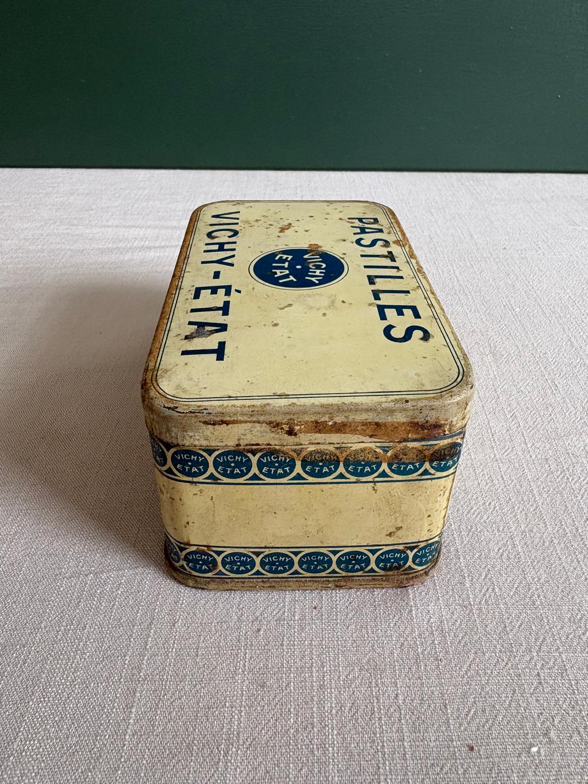 Vintage French Vichy-État Pastilles Tin