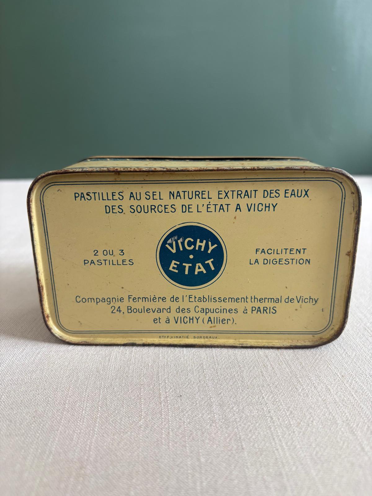 Vintage French Vichy-État Pastilles Tin