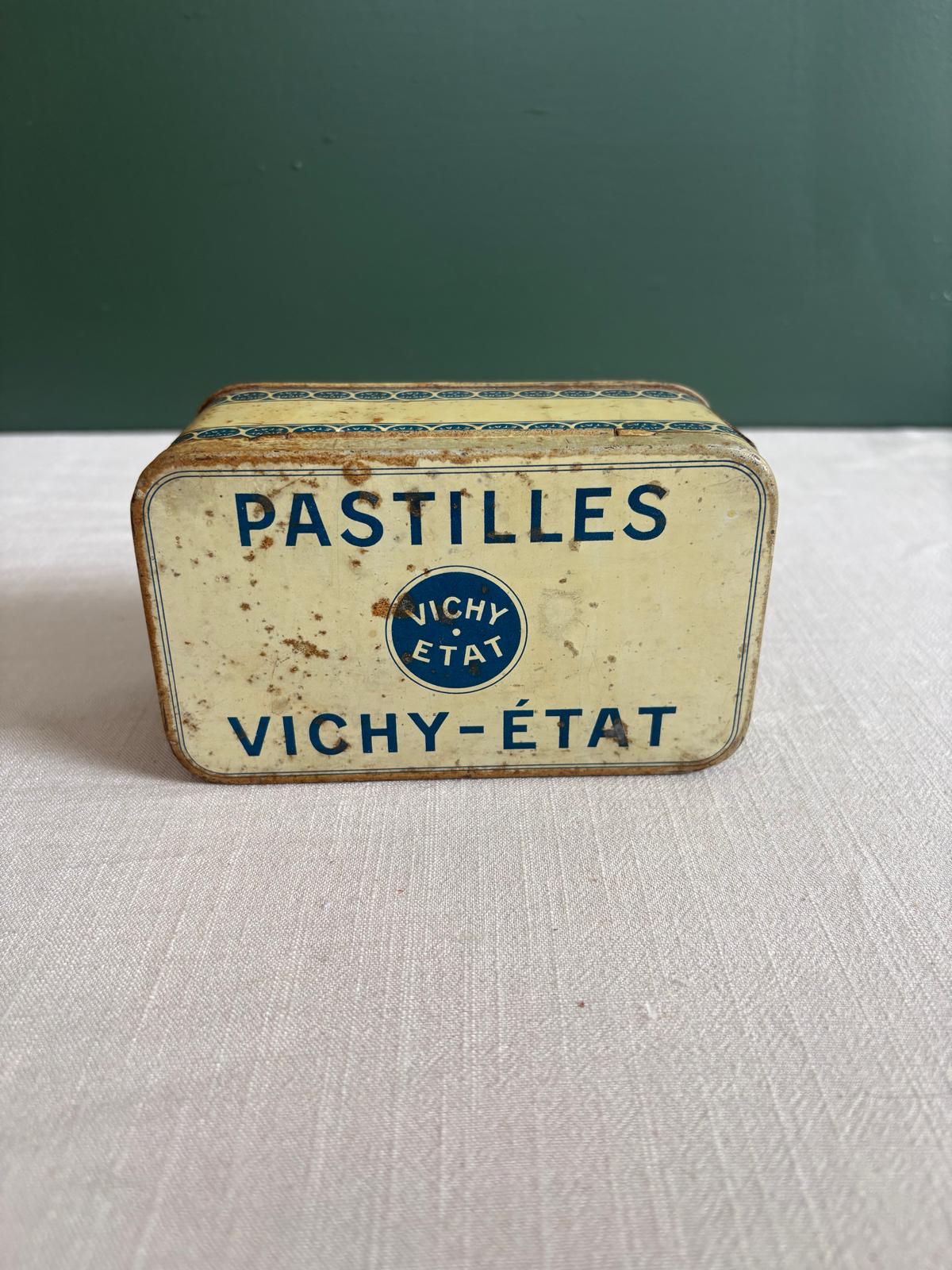 Vintage French Vichy-État Pastilles Tin
