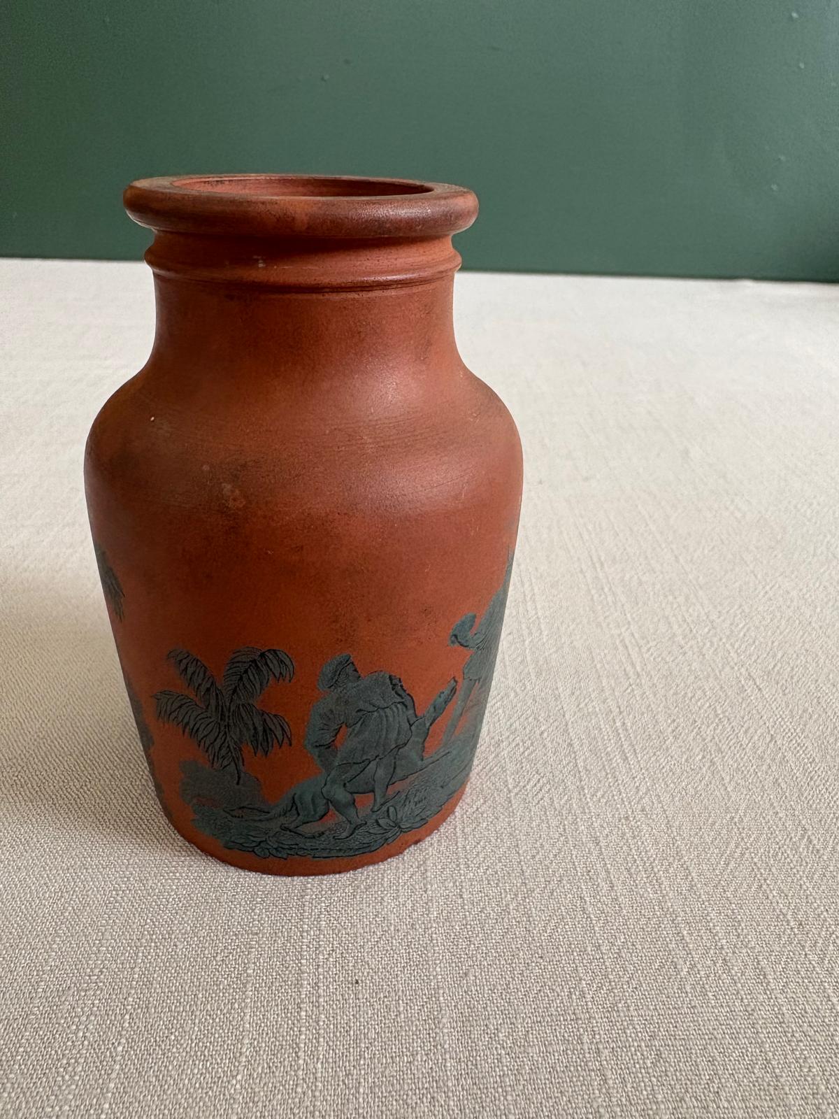 Antique F&R Pratt Prattware Potted Meat Jar c.1860