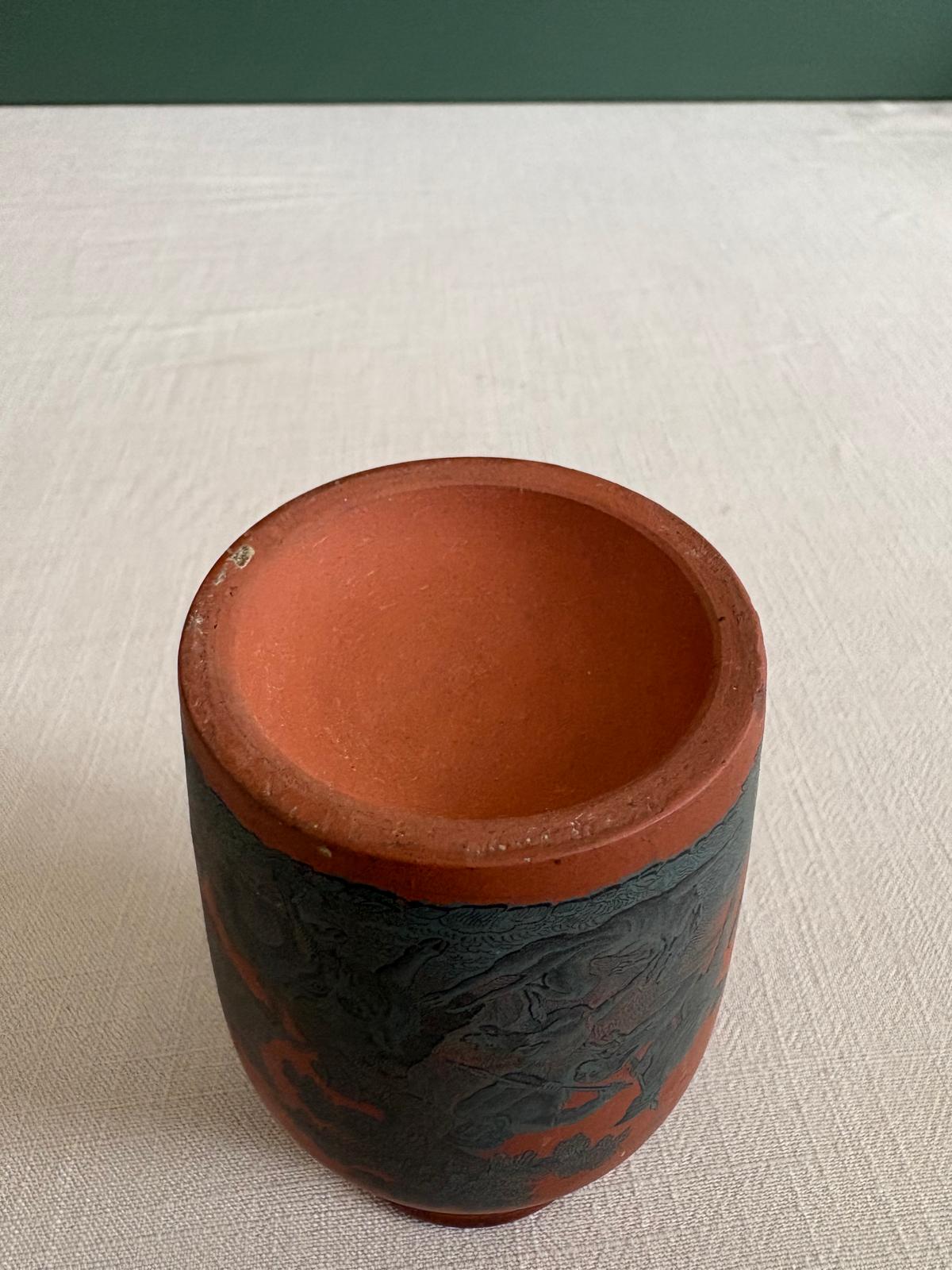 Antique F&R Pratt Prattware Potted Meat Jar c.1860