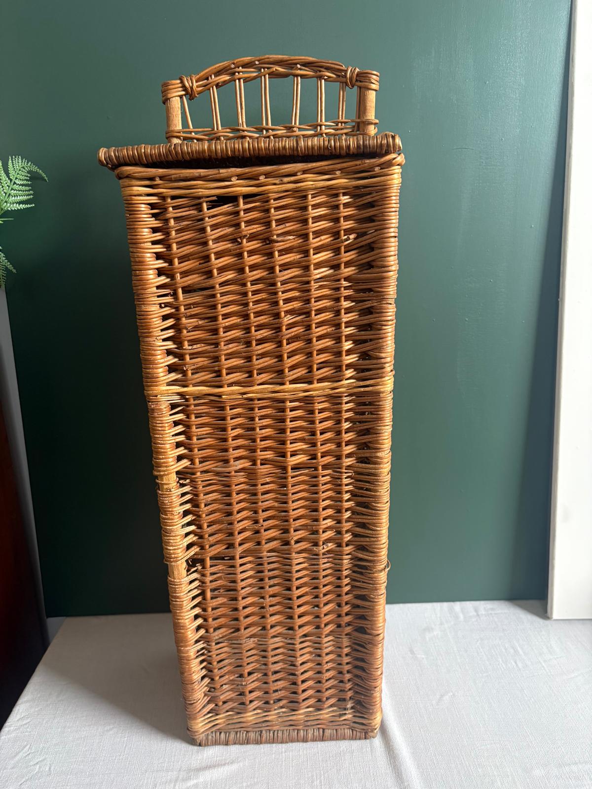 Vintage French Wicker Baguette Basket