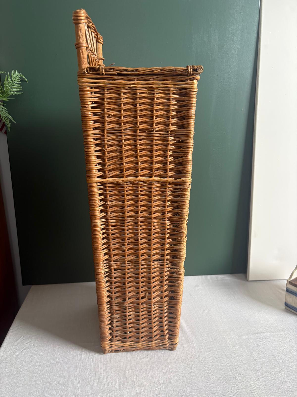 Vintage French Wicker Baguette Basket