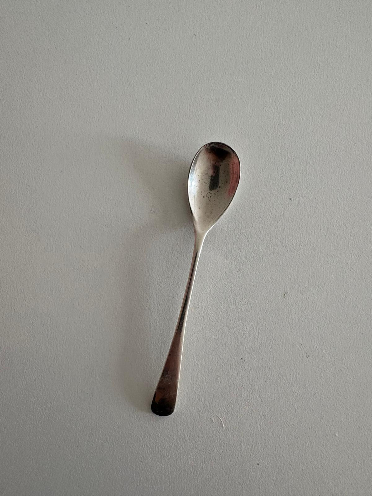 Antique James Dixon & Sons Silver Salt  Plated Spoon/Antique 1815 Georgian Sterling Silver Teaspoon William Bateman
