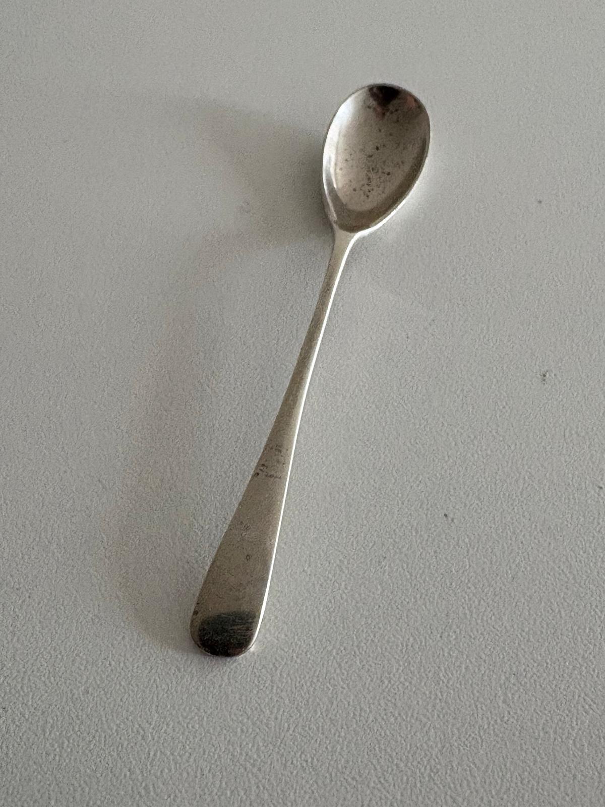 Antique James Dixon & Sons Silver Salt  Plated Spoon/Antique 1815 Georgian Sterling Silver Teaspoon William Bateman