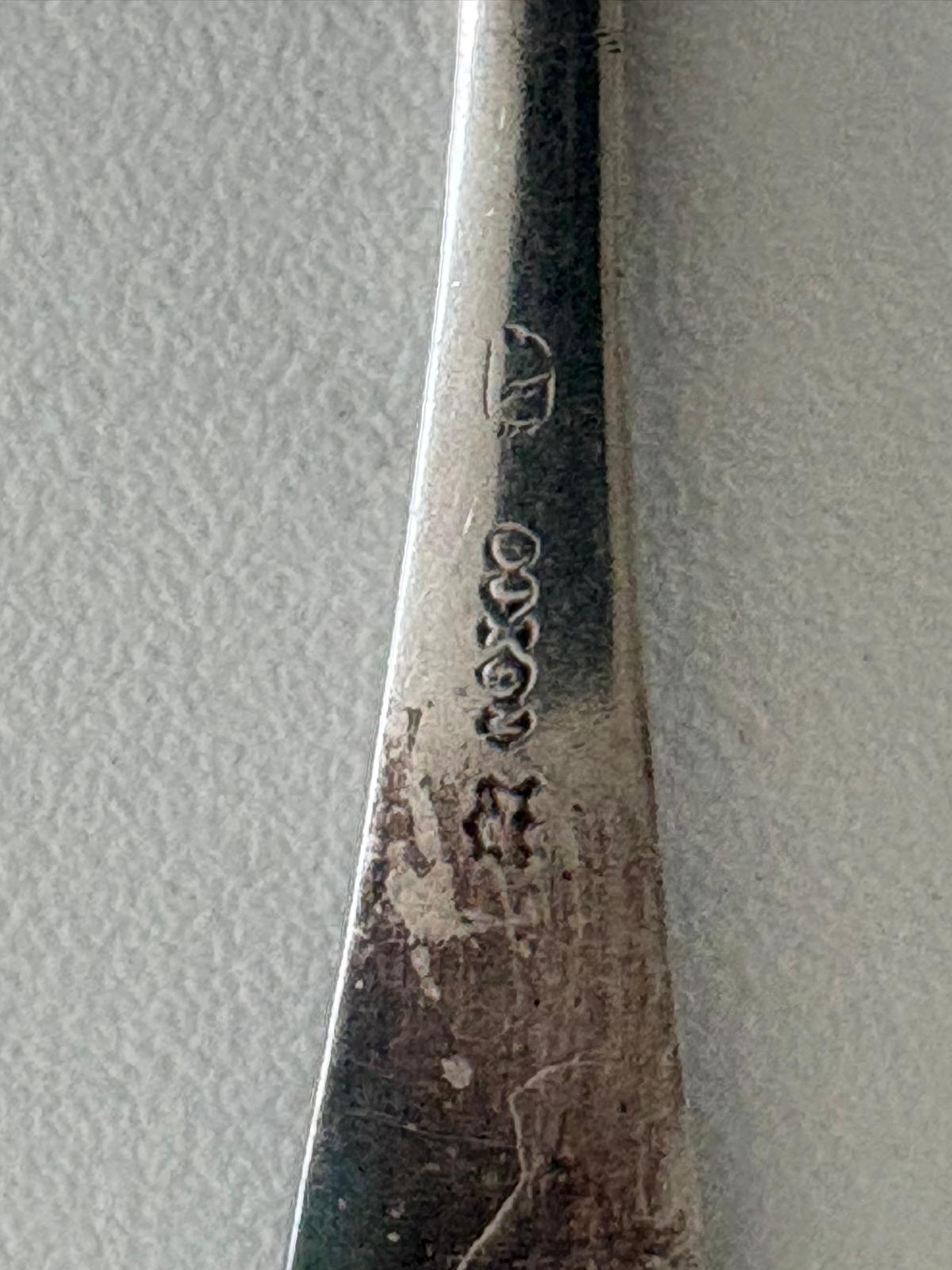 Antique James Dixon & Sons Silver Salt  Plated Spoon/Antique 1815 Georgian Sterling Silver Teaspoon William Bateman