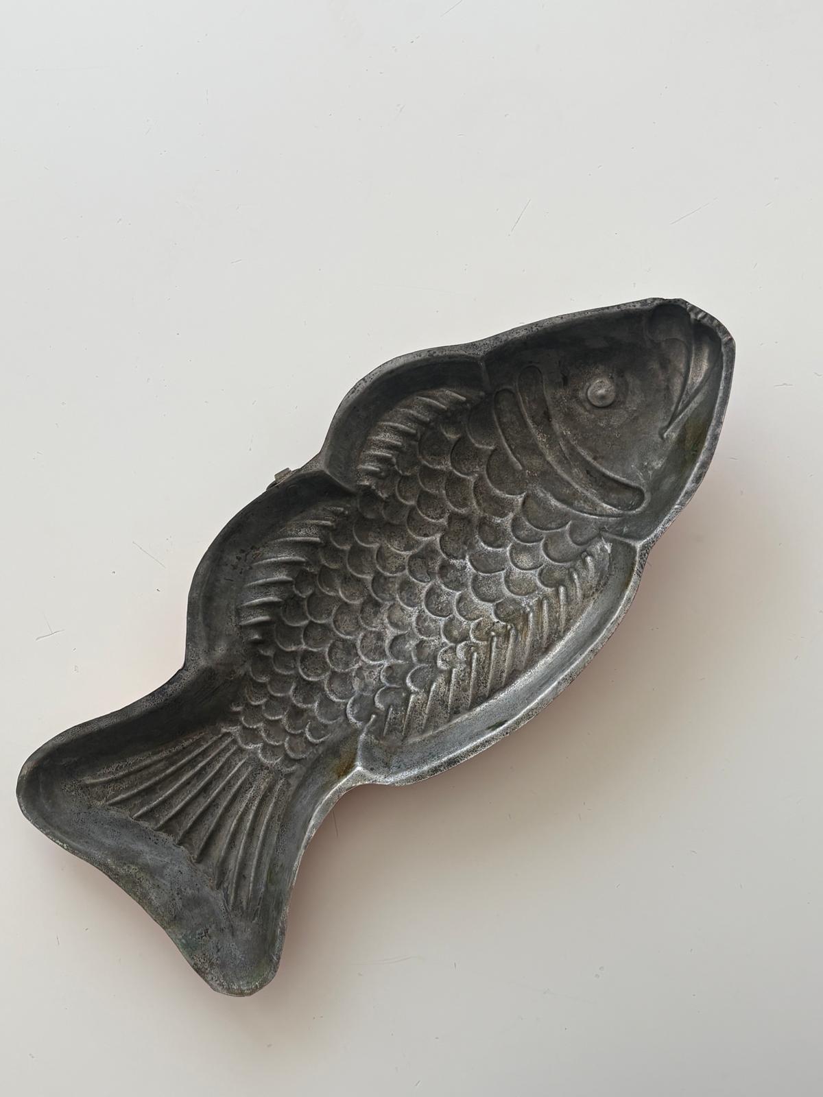 Vintage French Copper Fish Mold