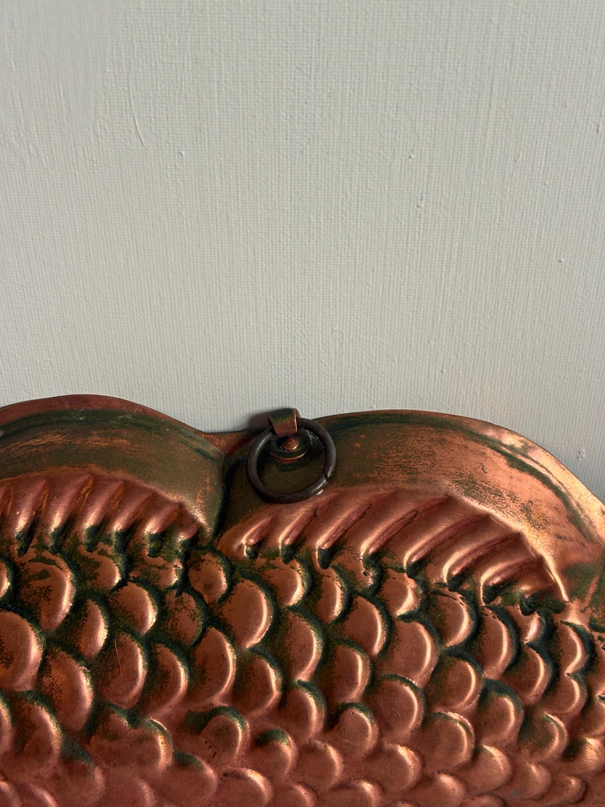 Vintage French Copper Fish Mold