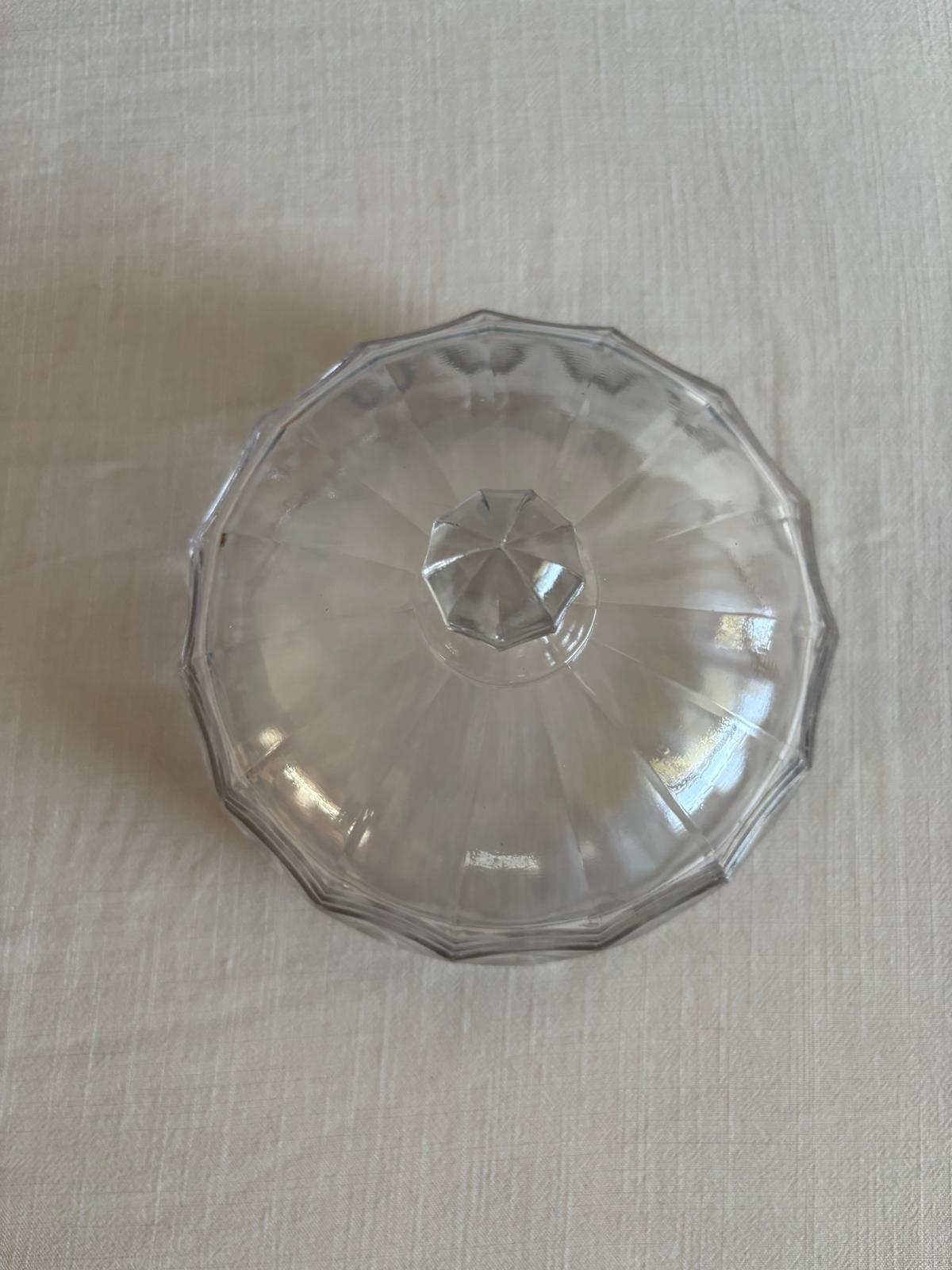 Vintage French Pressed Glass Cloche
