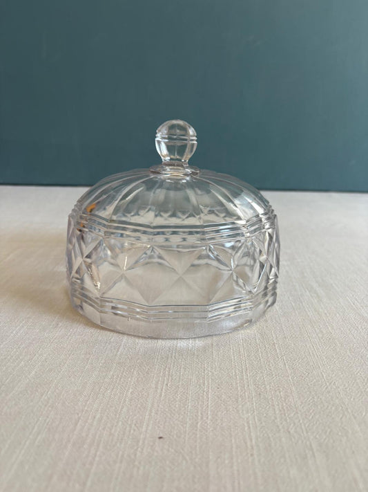 Vintage French Pressed Glass Cloche