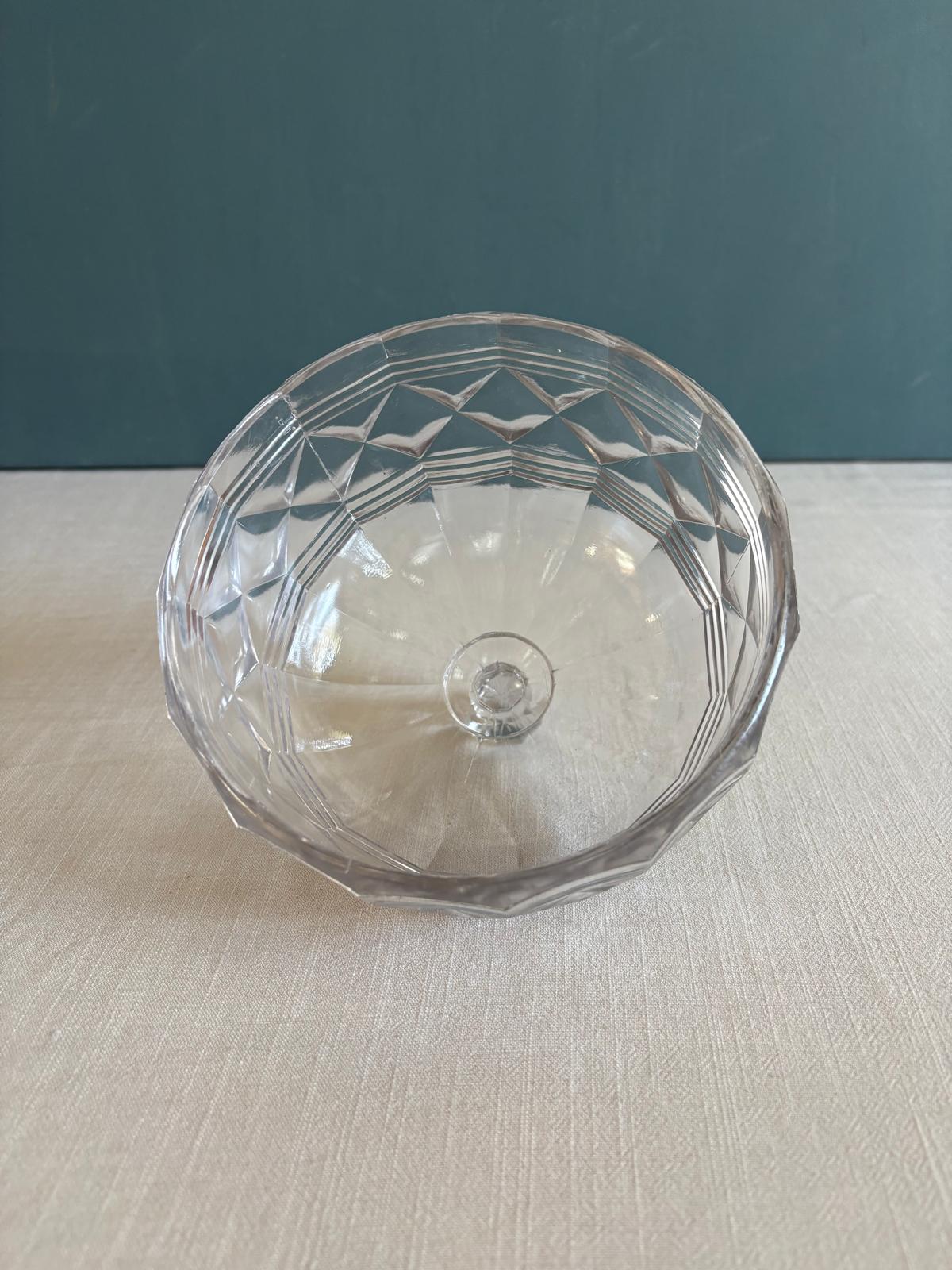Vintage French Pressed Glass Cloche