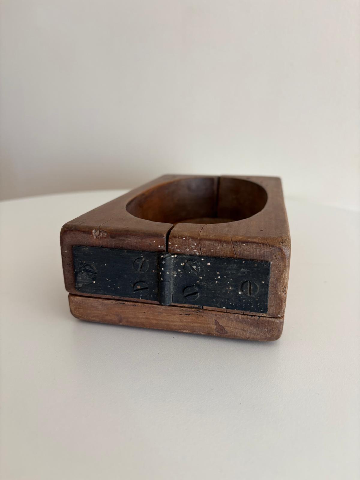 Antique French Butter Acorn & Oak Mold