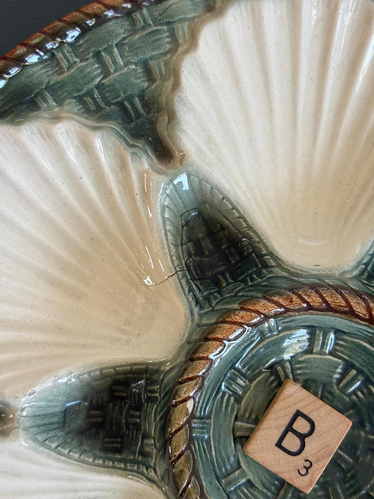 French Longchamp Oyster Plate "B"