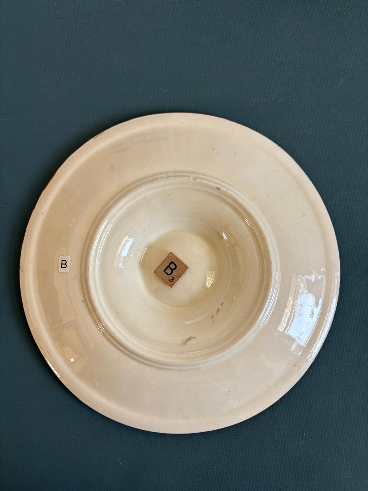 French Longchamp Oyster Plate "B"