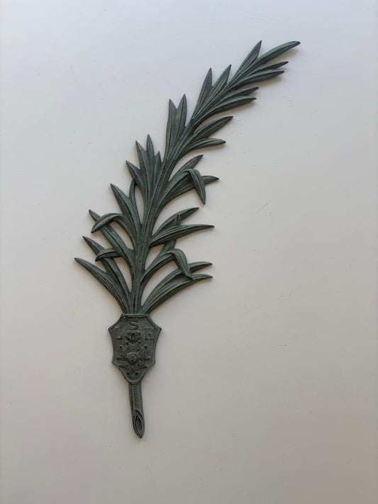 French Bronze Légion d’Honneur Palm Leaf Wall Plaque - Collector & Curator