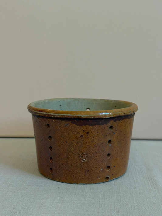 Vintage French Stoneware  Faisselle Cheese Mold "B"