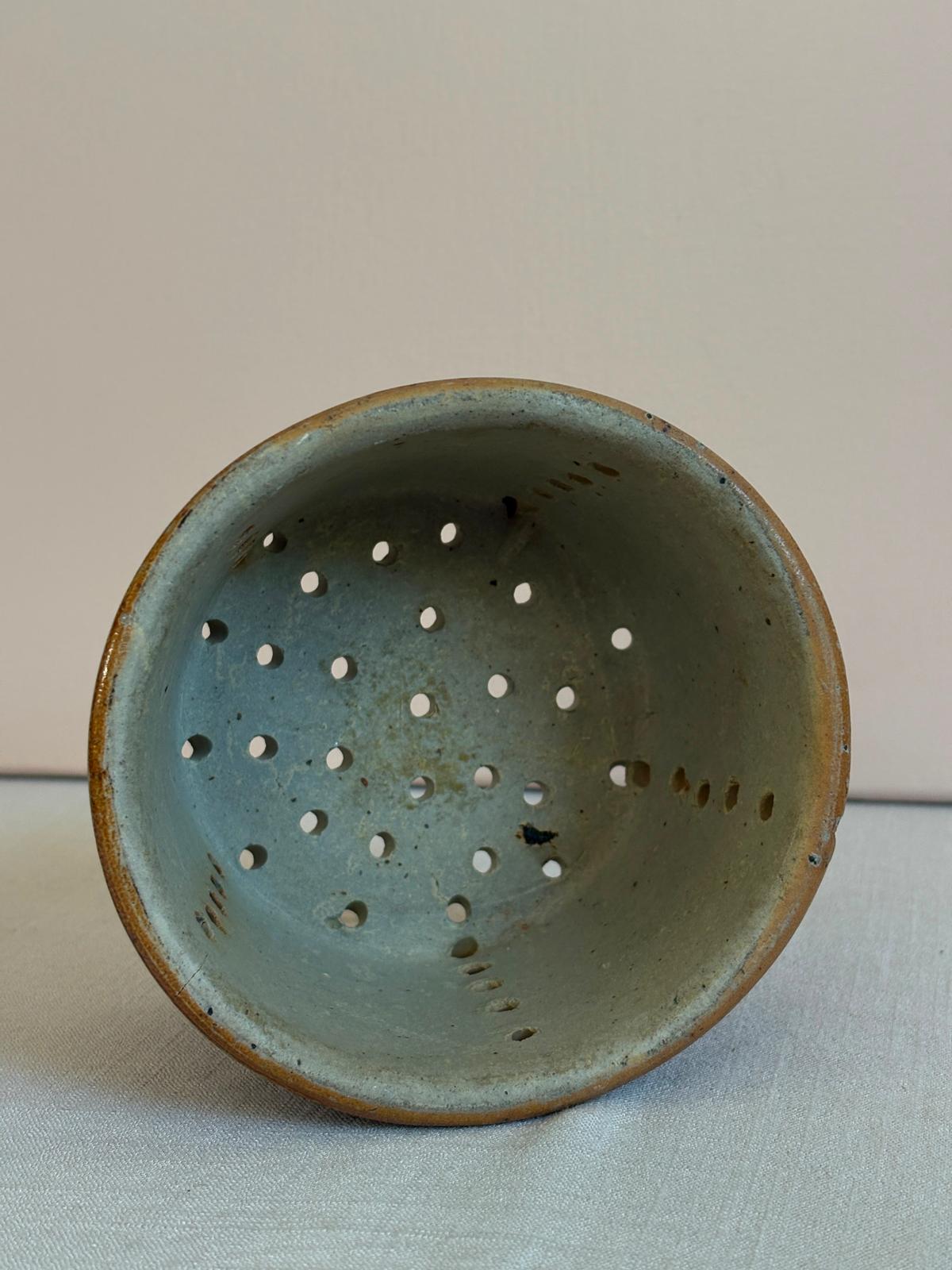 Vintage French Stoneware  Faisselle Cheese Mold "B"