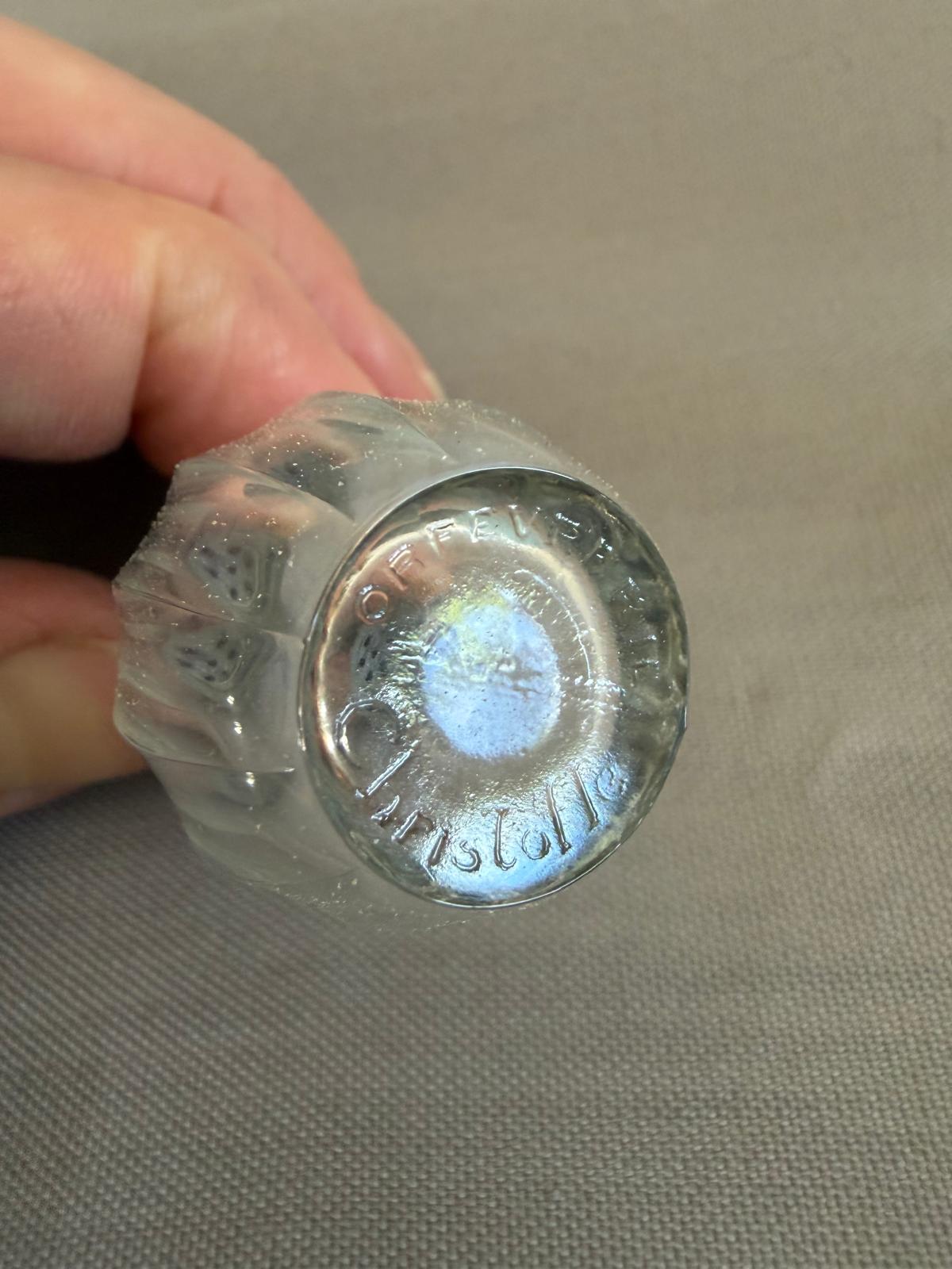 Vintage Cardeilhac Christofle French .950 Silver & Glass Salt Cellars