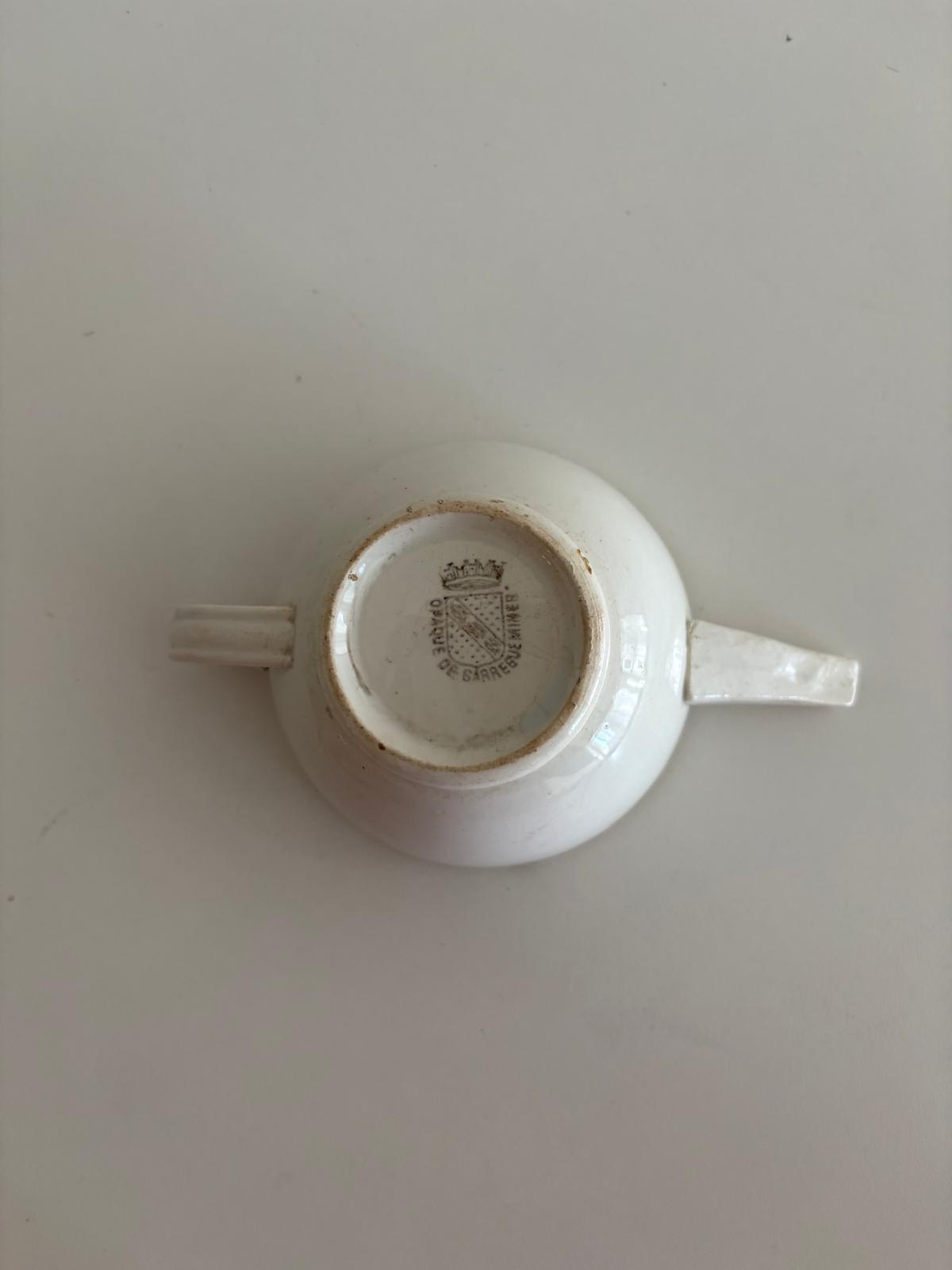 Antique Sarreguemines Faience Invalid Feeder - Collector & Curator