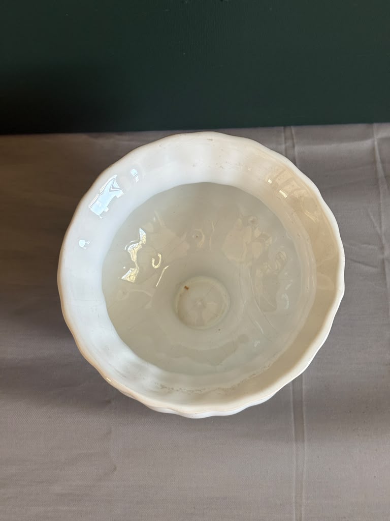 Vintage White Pedestal Urn - Collector & Curator