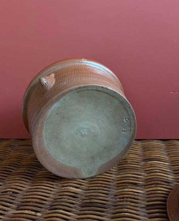 French Corneau Myennes Lidded Stoneware Pot - Collector & Curator