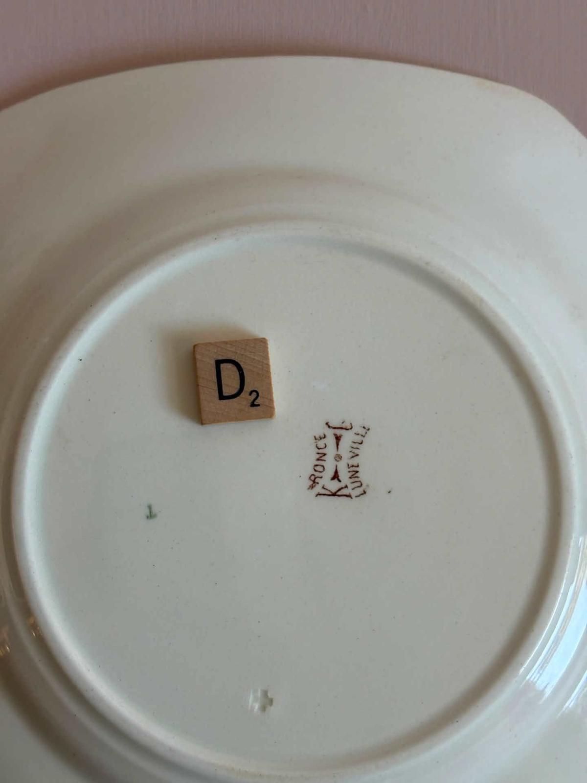 Antique French K&G Lunéville “Ronce” "D" - Collector & Curator